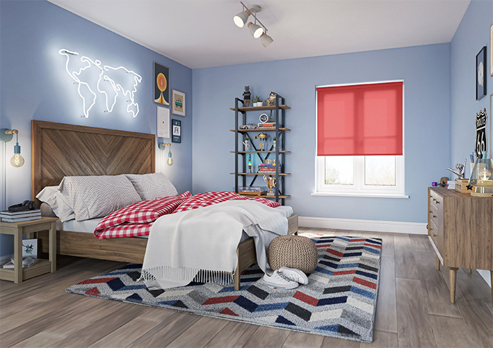 Roma (FR), Crimson - Twist&Fit Roller Blind - Image 7